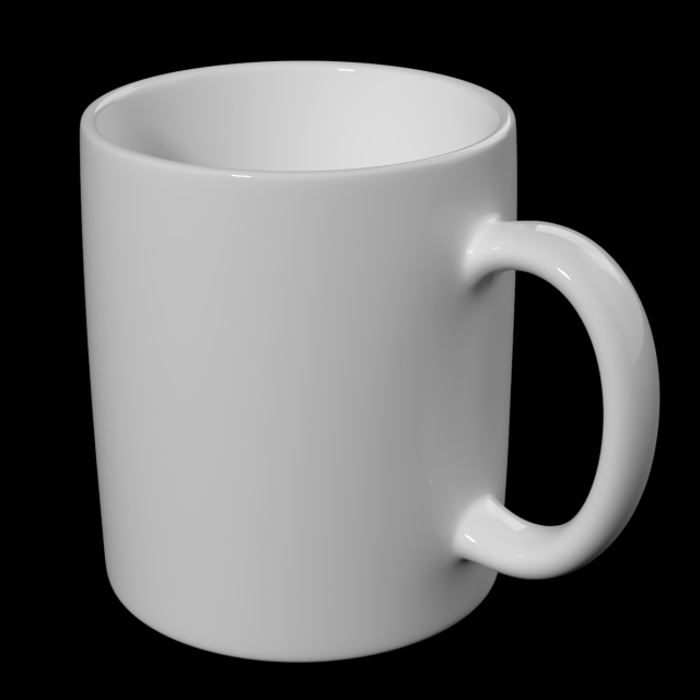 Coffee and Tea Ceramic Mug Modello 3D .c4d .max .obj .3ds .fbx .stl .blend 