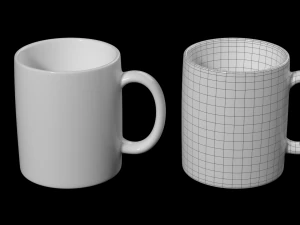 Coffee and Tea Ceramic Mug 3D Model