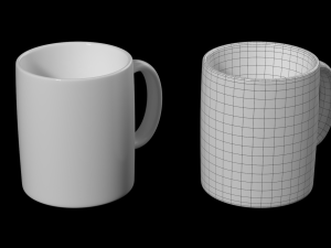 Coffee and Tea Ceramic Mug Modello 3D
