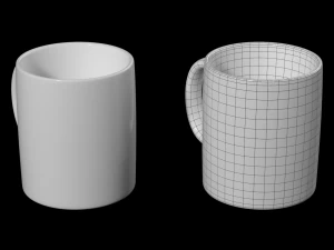 Coffee and Tea Ceramic Mug 3D Model