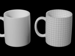 Coffee and Tea Ceramic Mug 3D Model
