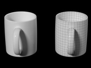 Coffee and Tea Ceramic Mug Modello 3D
