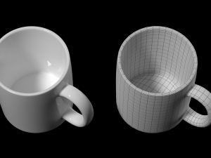 Coffee and Tea Ceramic Mug Modello 3D