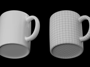 Coffee and Tea Ceramic Mug 3D Model