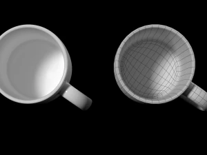 Coffee and Tea Ceramic Mug 3D Model