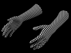 Female Hands Gesture 01 Base Mesh 3D मॉडल