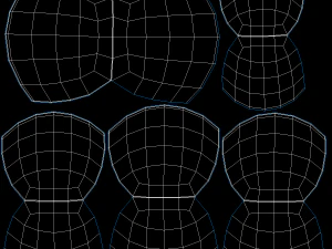 Gesto delle mani femminili 02 Maglia di base Modello 3D