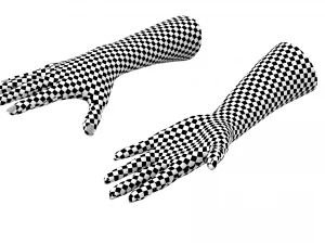 Gesto delle mani femminili 02 Maglia di base Modello 3D