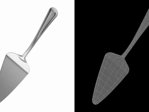 Talheres Cl&aacute;ssicos para Servidor de Pizza Bolo Torta Modelo 3D