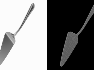 Cake Pie Pizza Server Classic Cutlery 3D मॉडल
