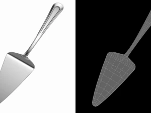 Talheres Cl&aacute;ssicos para Servidor de Pizza Bolo Torta Modelo 3D
