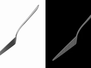 Talheres Cl&aacute;ssicos para Servidor de Pizza Bolo Torta Modelo 3D