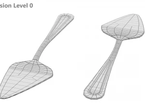 Talheres Cl&aacute;ssicos para Servidor de Pizza Bolo Torta Modelo 3D