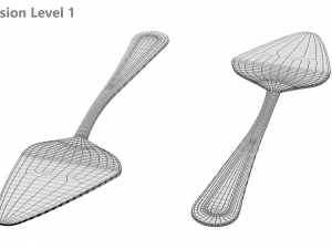 Cake Pie Pizza Server Classic Cutlery 3D मॉडल