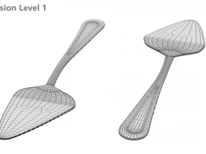 Talheres Cl&aacute;ssicos para Servidor de Pizza Bolo Torta Modelo 3D