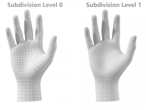 Male Hand Base Mesh 02 Modello 3D