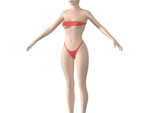 Female Body Base Mesh 3D Model in Woman 3DExport