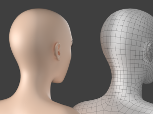 Stylized Female 01 T-Pose Base Mesh Modelo 3D