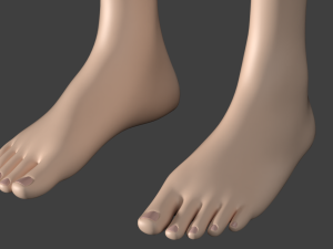 Stylized Female 01 T-Pose Base Mesh Modelo 3D