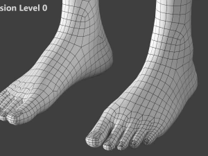 Stilisiertes weibliches 01 T-Pose-Basisnetz 3D Modell