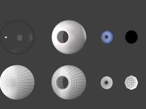 Maglia base testa femminile stilizzata 01 Modello 3D