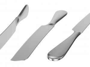 Cake Pie Pizza Knife and Server Generic Cutlery 3D Model