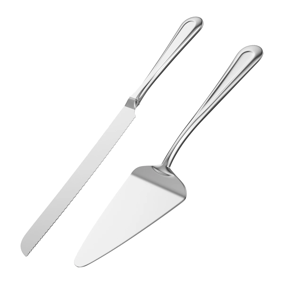 Cake Pie Pizza Knife and Server Classic Cutlery 3D Model .c4d .max .obj .3ds .fbx .stl .blend 