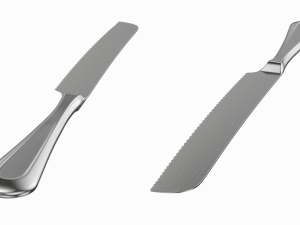 Cake Pie Pizza Knife and Server Classic Cutlery Modello 3D