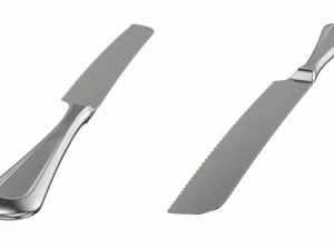 Cake Pie Pizza Knife and Server Classic Cutlery 3D Model