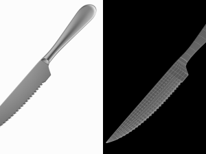 Steak Knife Generic Cutlery Modelo 3D