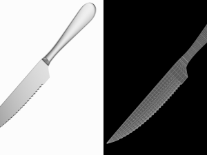 Steak Knife Generic Cutlery Modelo 3D
