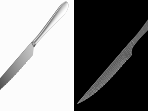 Steak Knife Generic Cutlery Modelo 3D