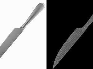 Steak Knife Generic Cutlery Modelo 3D