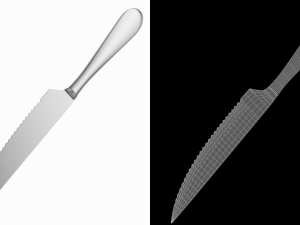 Steak Knife Generic Cutlery Modelo 3D