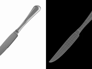 स्टेक चाकू जेनेरिक कटलरी 3D मॉडल