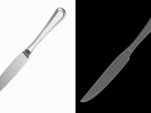 Steak Knife Generic Cutlery Modelo 3D