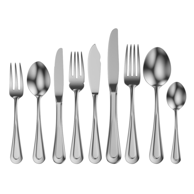 Classic Cutlery Set of 9 Pieces COLLECTION Model 3D .c4d .max .obj .3ds .fbx .stl .blend 