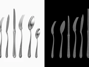 Juego de Cubiertos Cl&aacute;sicos de 9 Piezas COLECCI&Oacute;N Modelo 3D
