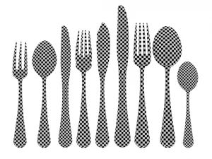 Juego de Cubiertos Cl&aacute;sicos de 9 Piezas COLECCI&Oacute;N Modelo 3D