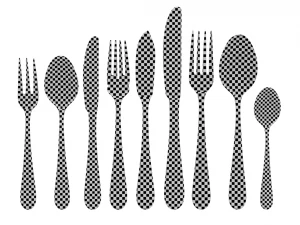 Juego de Cubiertos Cl&aacute;sicos de 9 Piezas COLECCI&Oacute;N Modelo 3D