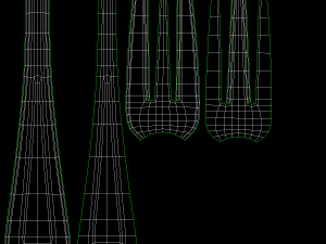 Juego de Cubiertos Cl&aacute;sicos de 9 Piezas COLECCI&Oacute;N Modelo 3D