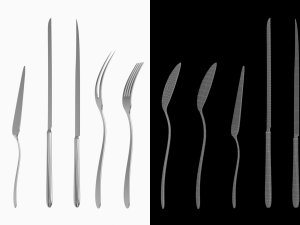 Generic Cutlery Serving Set of 7 Pieces COLLECTION Model 3D
