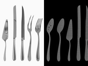 Generic Cutlery Serving Set of 7 Pieces COLLECTION Model 3D