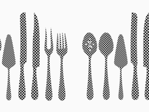 Generic Cutlery Serving Set of 7 Pieces COLLECTION Model 3D