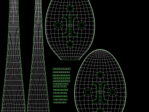 Conjunto de Talheres Gen&eacute;ricos para Servir com 7 Pe&ccedil;as COLE&Ccedil;&Atilde;O Modelo 3D