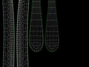 Conjunto de Talheres Gen&eacute;ricos para Servir com 7 Pe&ccedil;as COLE&Ccedil;&Atilde;O Modelo 3D