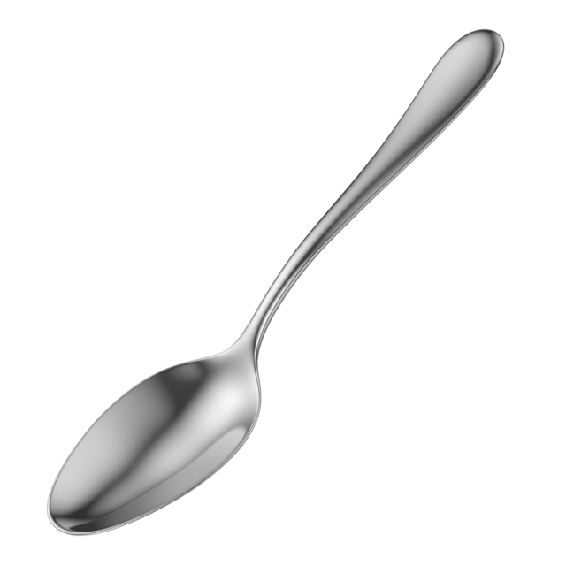 Serving Spoon Generic Cutlery 3D 模型 .c4d .max .obj .3ds .fbx .stl .blend 