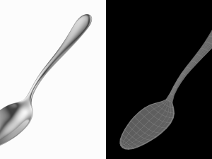 Serving Spoon Generic Cutlery 3D 模型