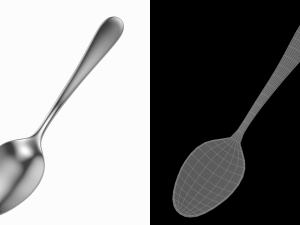 Serving Spoon Generic Cutlery 3D 模型