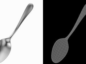 Serving Spoon Generic Cutlery 3D 模型